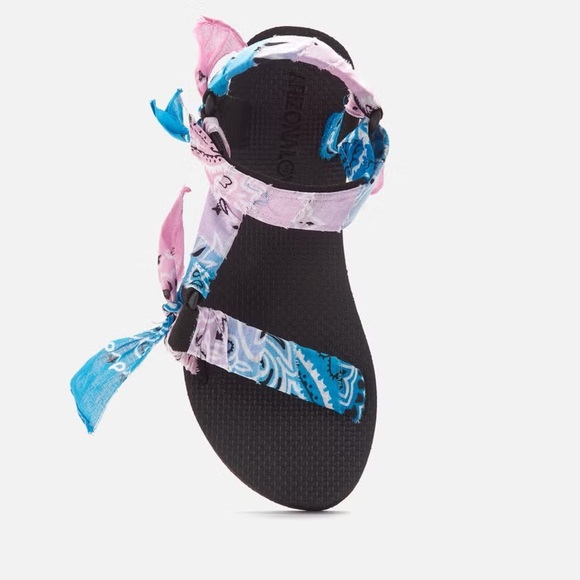 ARIZONA LOVE Trekky Bandana Sandals TDY Blue Pink - Picture 4 of 8